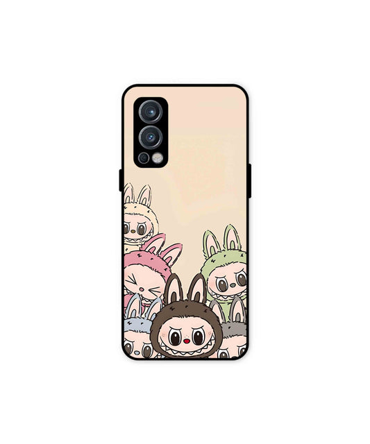Zimomo Labubu Metal Back Cover Phone Case for Oneplus Nord 2