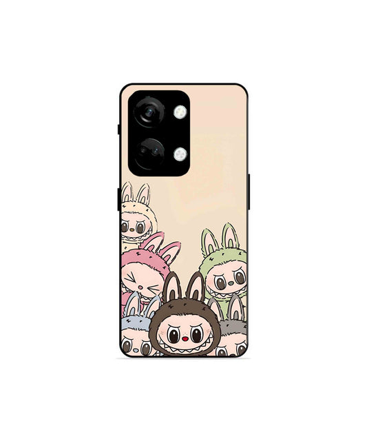 Zimomo Labubu Metal Back Cover Phone Case for Oneplus Nord 3