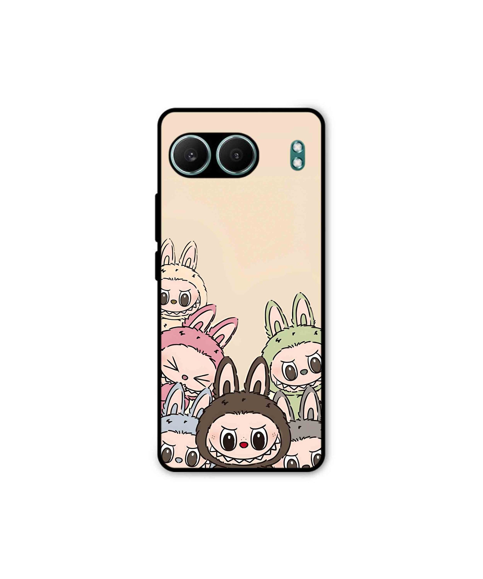 Zimomo Labubu Metal Back Cover Phone Case for Oneplus Nord 4