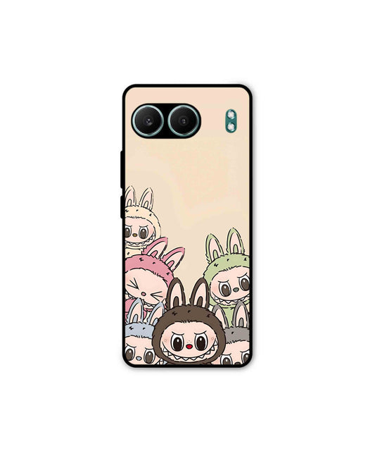 Zimomo Labubu Metal Back Cover Phone Case for Oneplus Nord 4