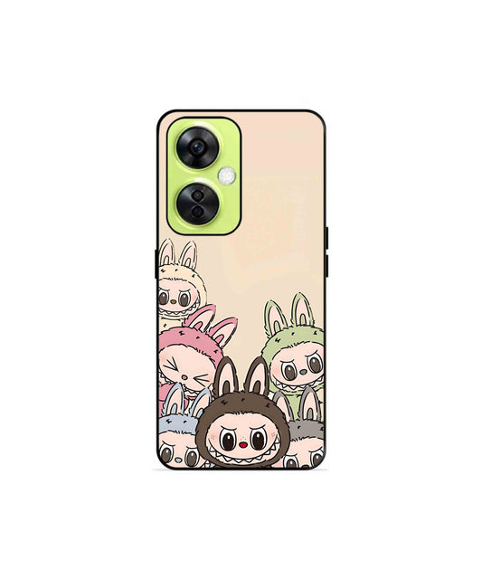 Zimomo Labubu Metal Back Cover Phone Case for Oneplus Nord CE 3 Lite