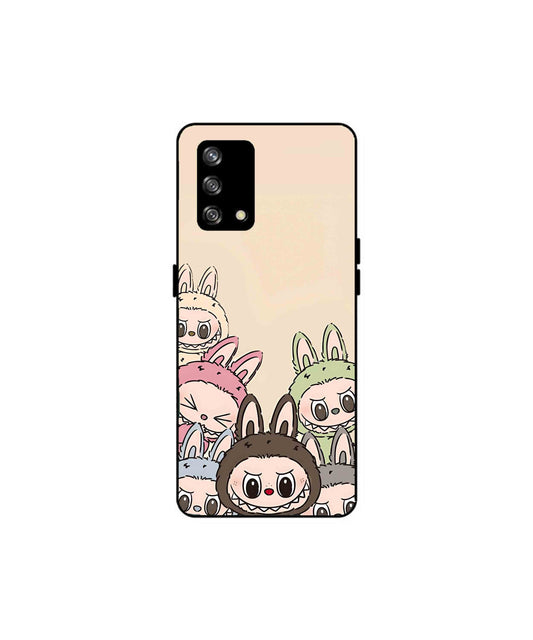 Zimomo Labubu Metal Back Cover Phone Case for Oppo A93
