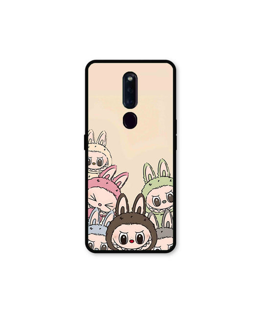 Zimomo Labubu Metal Back Cover Phone Case for Oppo F11 Pro