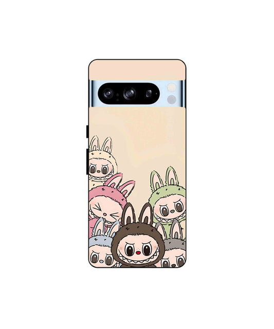 Zimomo Labubu Metal Back Cover Phone Case for Pixel 8 Pro