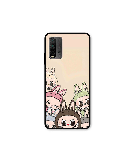 Zimomo Labubu Metal Back Cover Phone Case for Poco M3