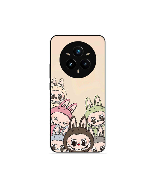 Zimomo Labubu Metal Back Cover Phone Case for Realme 14 Pro Plus