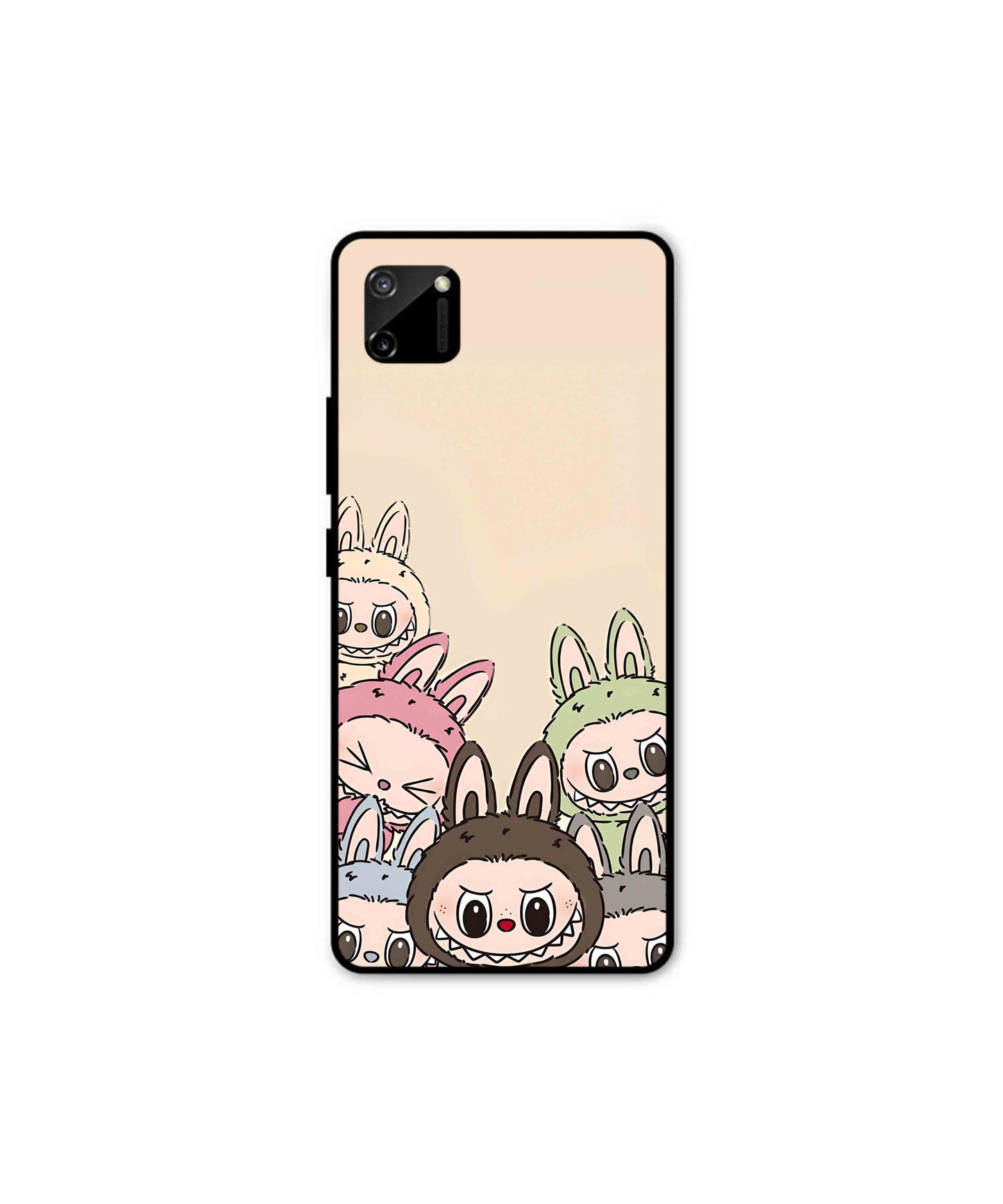 Zimomo Labubu Metal Back Cover Phone Case for Realme C11