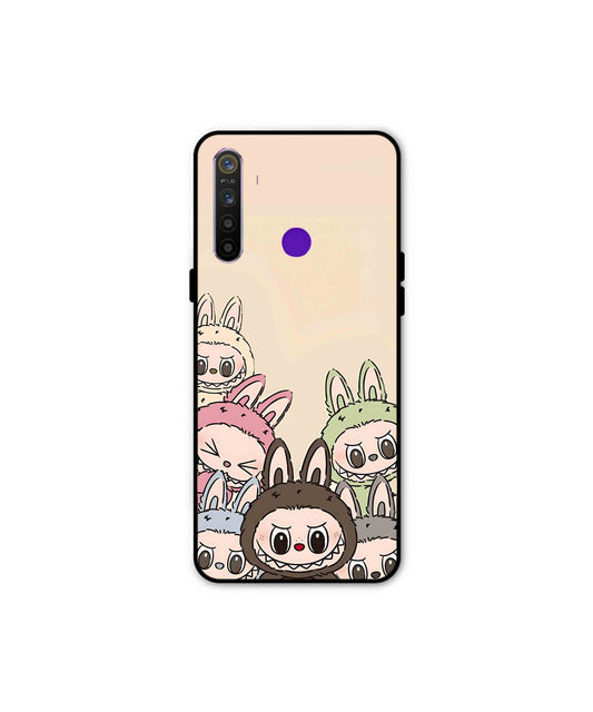 Zimomo Labubu Metal Back Cover Phone Case for Realme Narzo 10