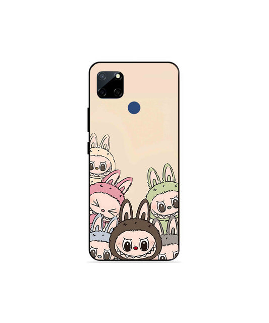 Zimomo Labubu Metal Back Cover Phone Case for Realme Narzo 20