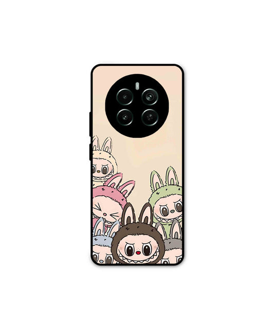 Zimomo Labubu Metal Back Cover Phone Case for Realme Narzo 70 Pro