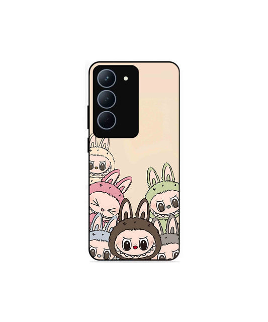 Zimomo Labubu Metal Back Cover Phone Case for Realme P3X