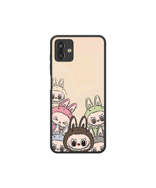 Zimomo Labubu Metal Back Cover Phone Case for Samsugn Galaxy M13 5G