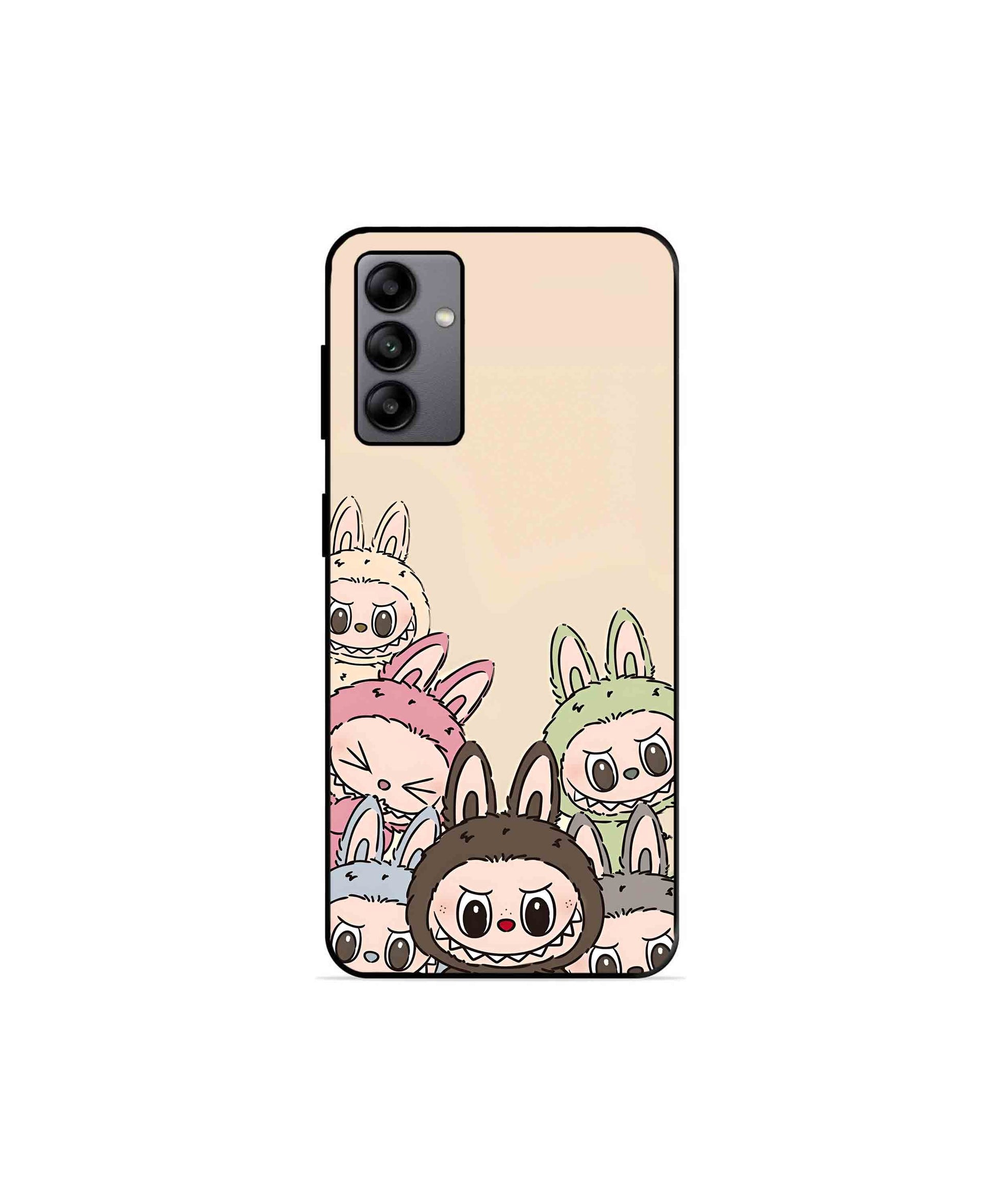 Zimomo Labubu Metal Back Cover Phone Case for Samsung Galaxy A04s