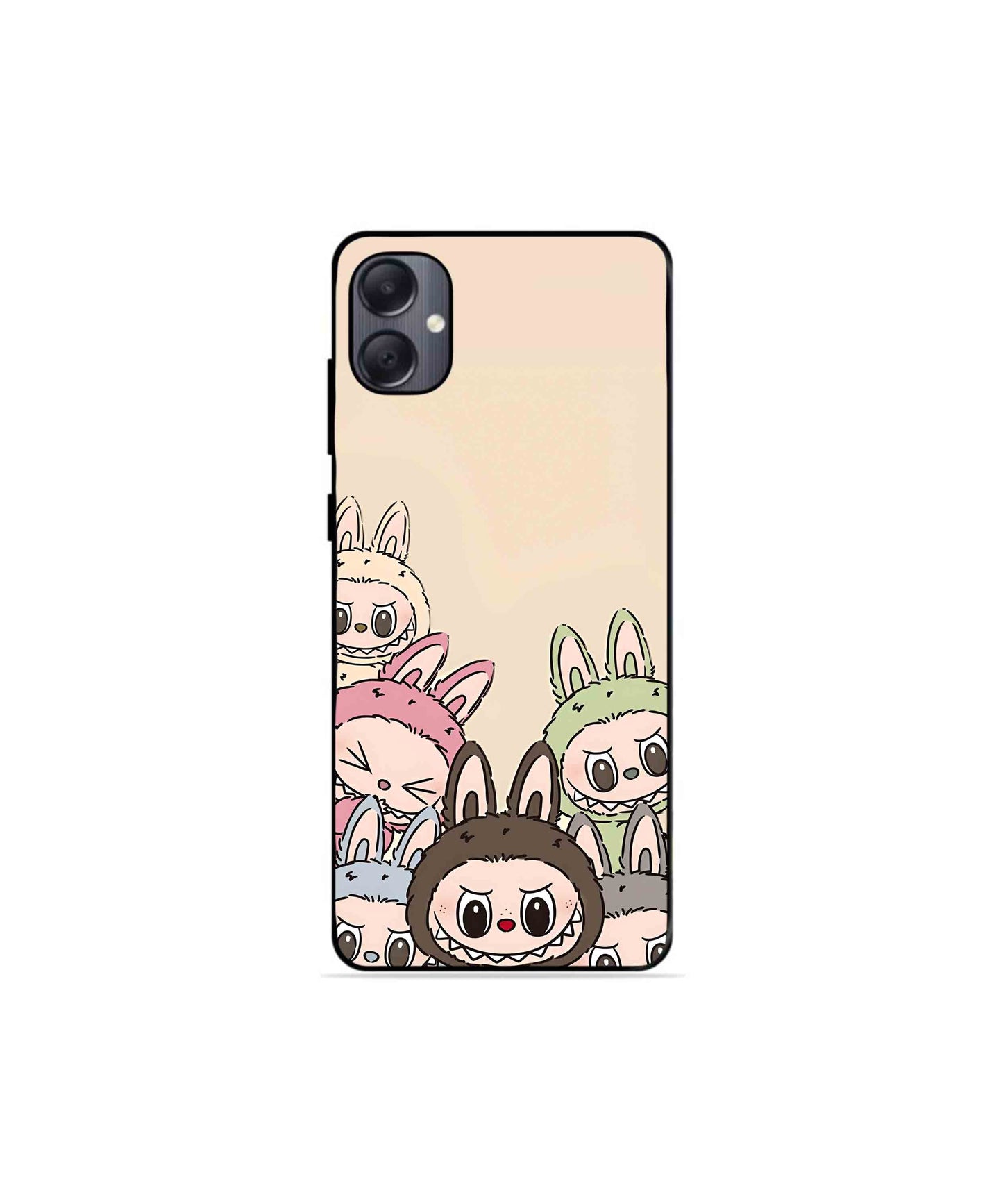 Zimomo Labubu Metal Back Cover Phone Case for Samsung Galaxy A05