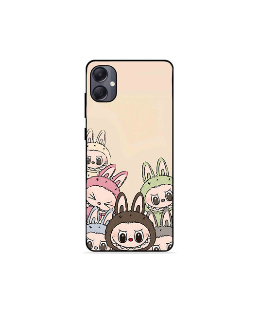 Zimomo Labubu Metal Back Cover Phone Case for Samsung Galaxy A05
