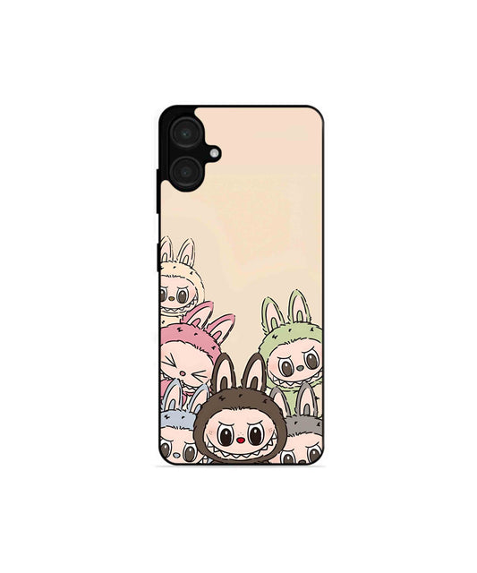 Zimomo Labubu Metal Back Cover Phone Case for Samsung Galaxy A06