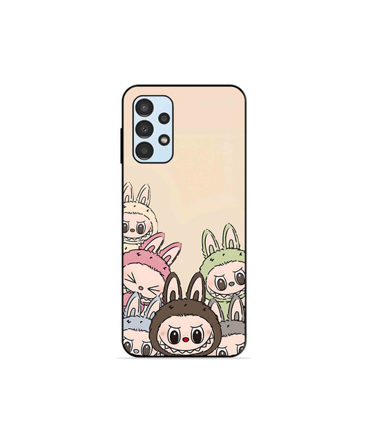 Zimomo Labubu Metal Back Cover Phone Case for Samsung Galaxy A13 4G