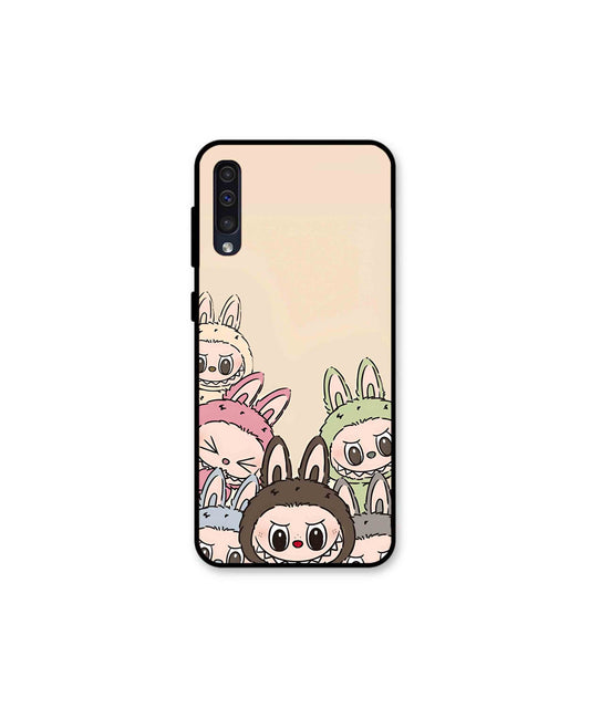 Zimomo Labubu Metal Back Cover Phone Case for Samsung Galaxy A50