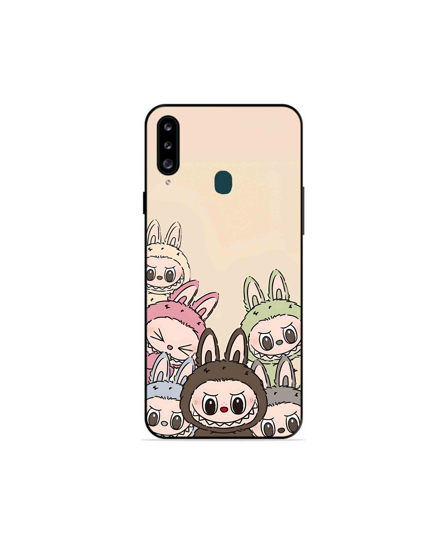 Zimomo Labubu Metal Back Cover Phone Case for Samsung Galaxy A70s