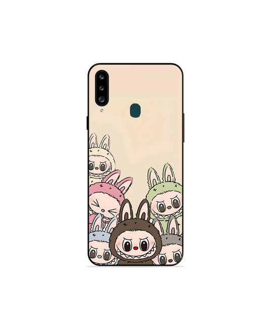 Zimomo Labubu Metal Back Cover Phone Case for Samsung Galaxy A70s