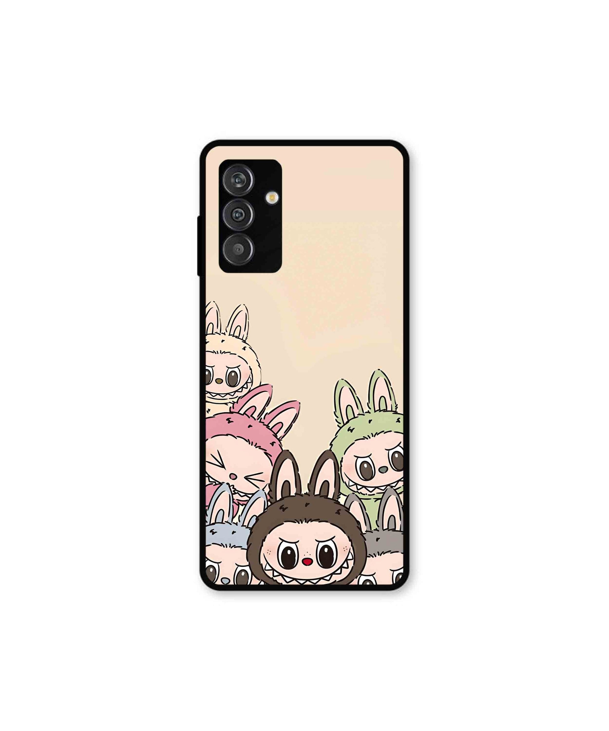 Zimomo Labubu Metal Back Cover Phone Case for Samsung Galaxy F14