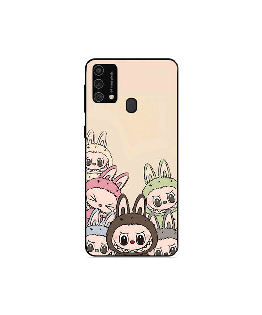 Zimomo Labubu Metal Back Cover Phone Case for Samsung Galaxy M31