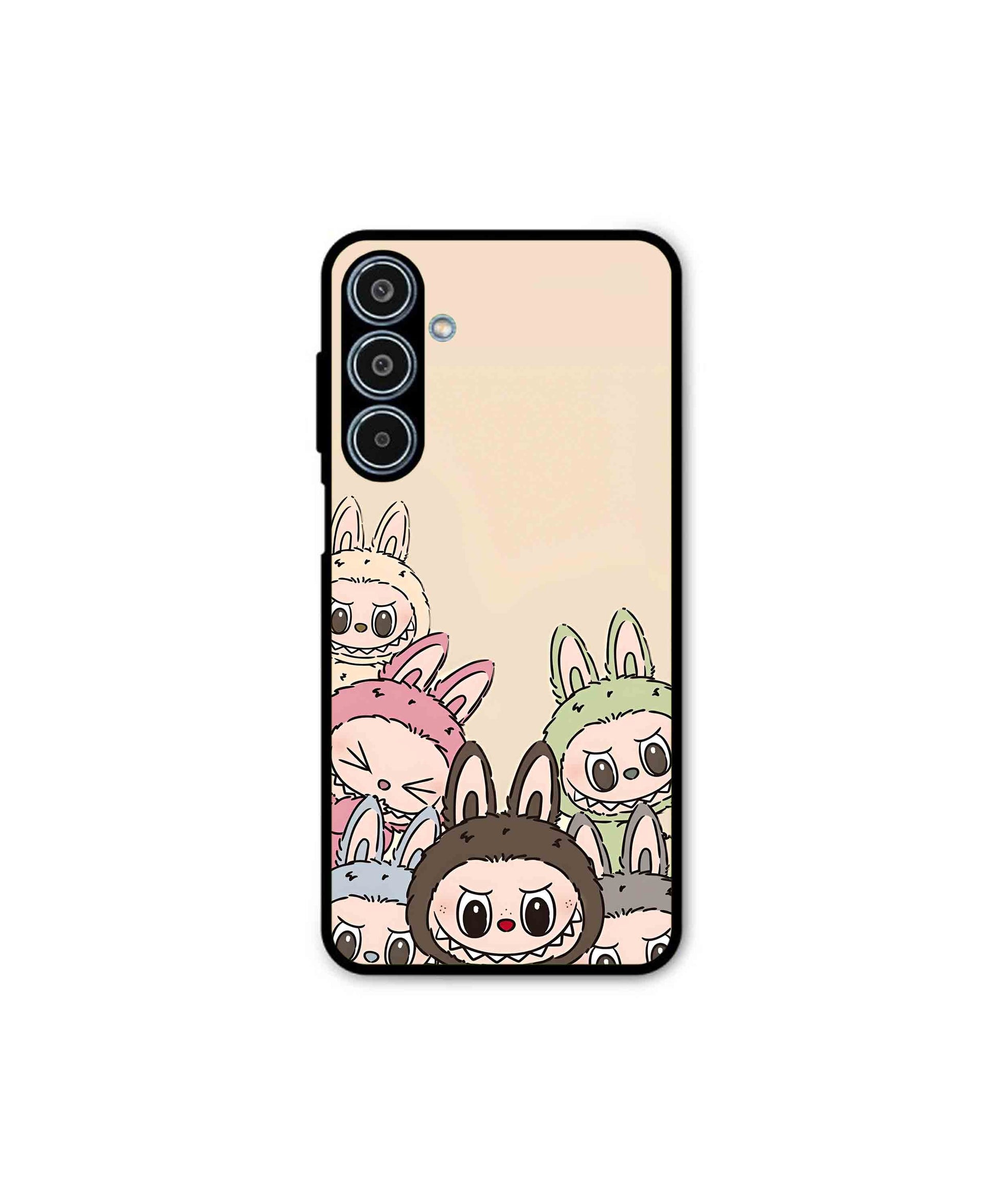 Zimomo Labubu Metal Back Cover Phone Case for Samsung Galaxy M35