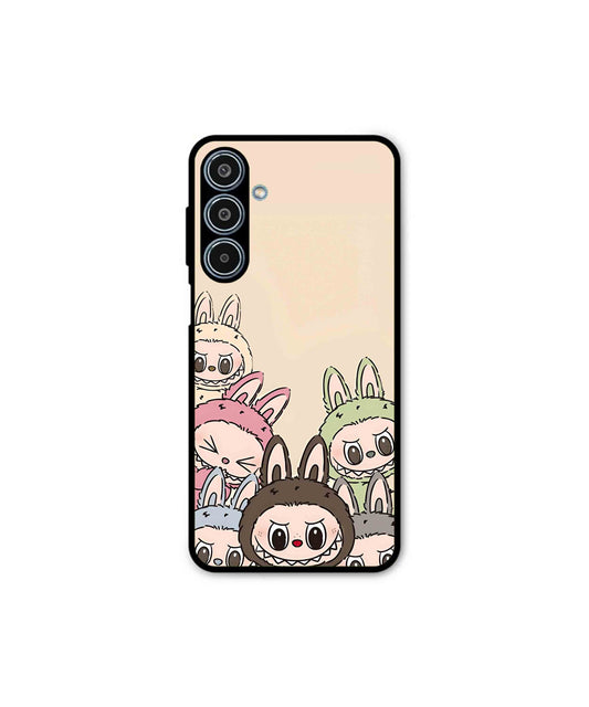 Zimomo Labubu Metal Back Cover Phone Case for Samsung Galaxy M35