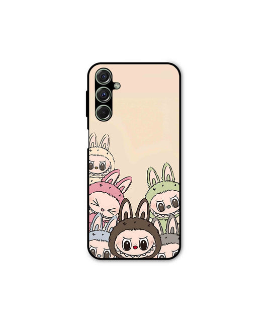 Zimomo Labubu Metal Back Cover Phone Case for Samsung Galaxy M54