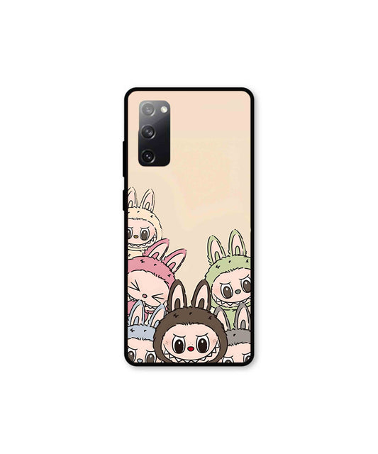 Zimomo Labubu Metal Back Cover Phone Case for Samsung Galaxy S20 Fe