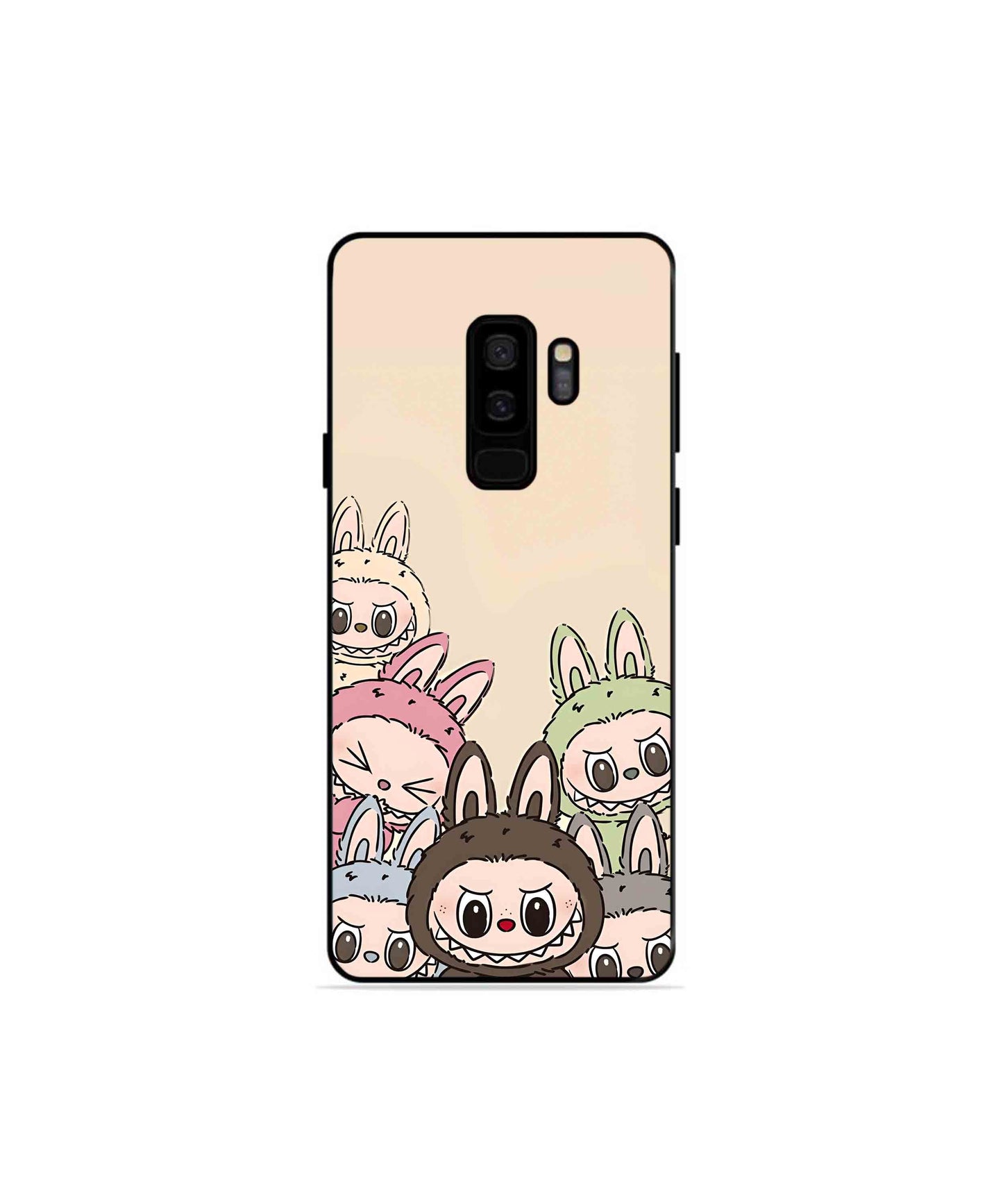 Zimomo Labubu Metal Back Cover Phone Case for Samsung Galaxy S9 Plus