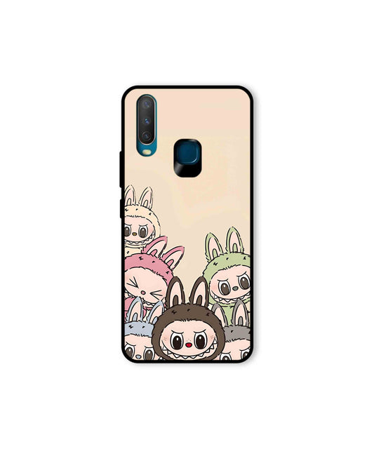 Zimomo Labubu Metal Back Cover Phone Case for Vivo Y17