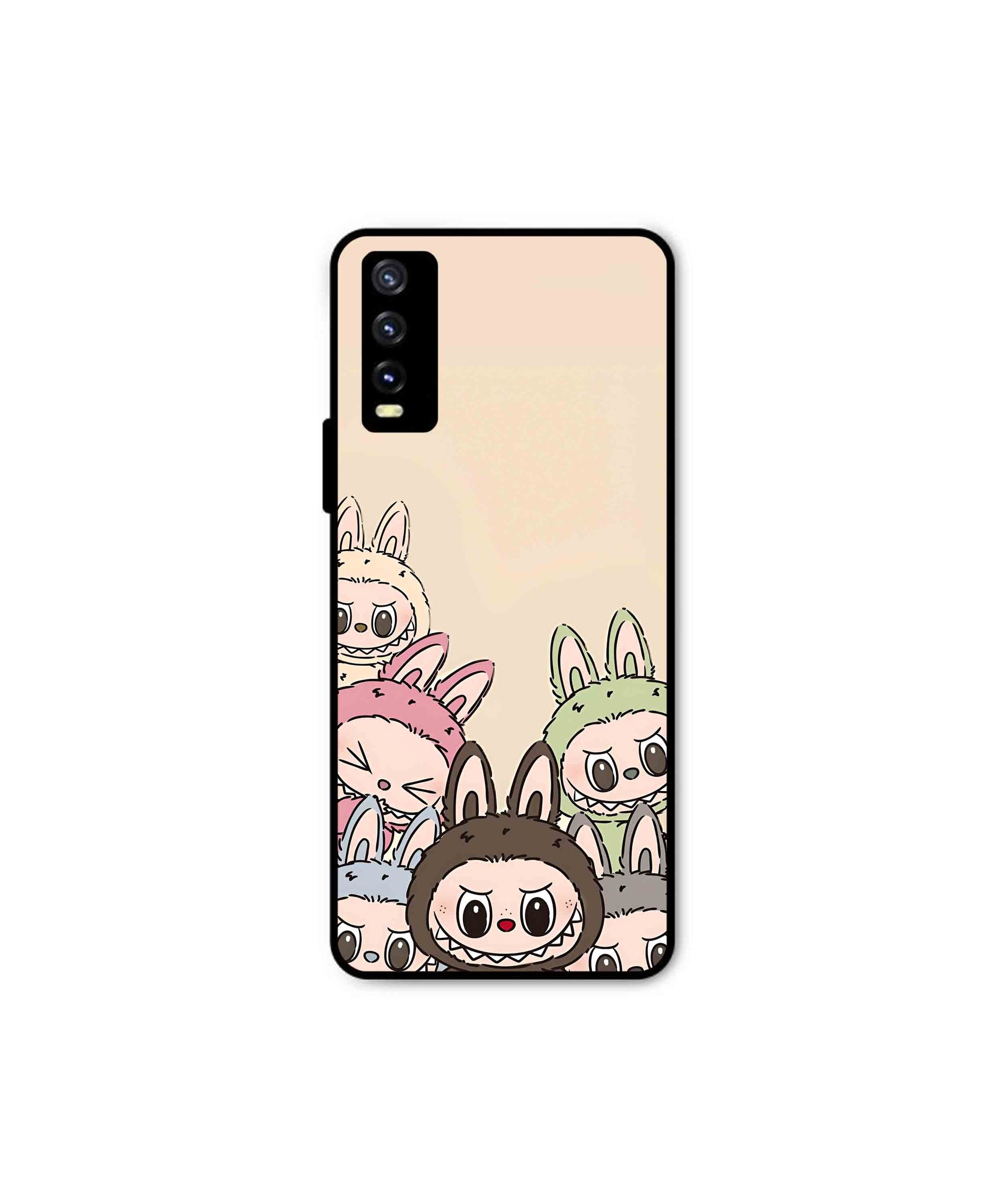 Zimomo Labubu Metal Back Cover Phone Case for Vivo Y20a