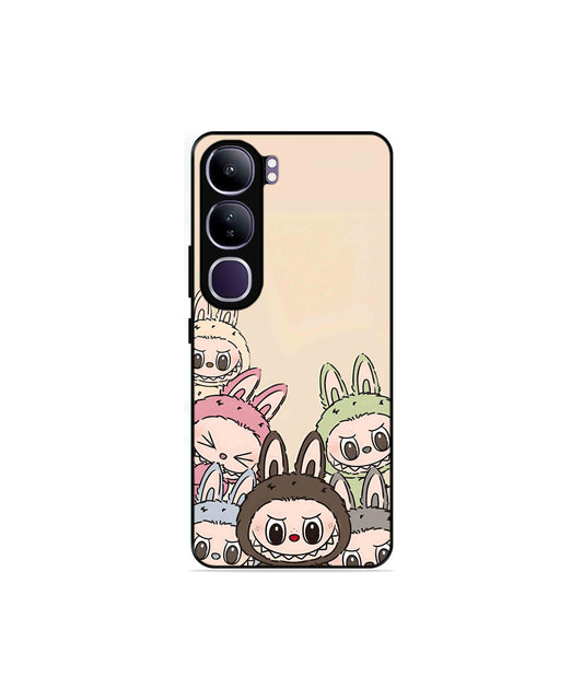 Zimomo Labubu Metal Back Cover Phone Case for Vivo Y300
