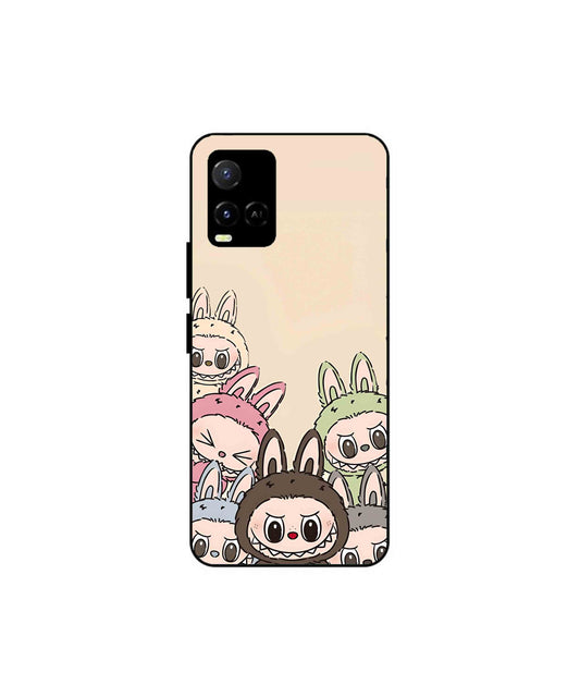 Zimomo Labubu Metal Back Cover Phone Case for Vivo Y36