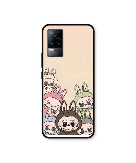 Zimomo Labubu Metal Back Cover Phone Case for Vivo Y73