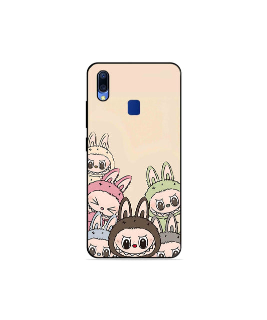 Zimomo Labubu Metal Back Cover Phone Case for Vivo Y95