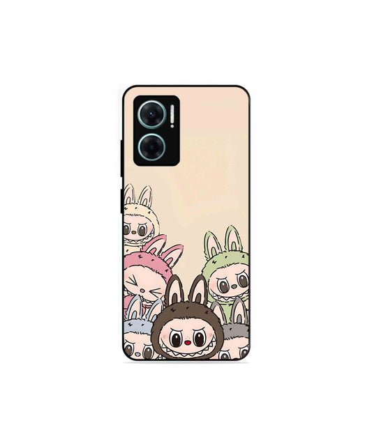 Zimomo Labubu Metal Back Cover Phone Case for Xiaomi Redmi 11 Prime 5G