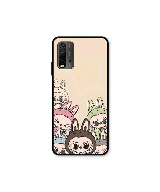 Zimomo Labubu Metal Back Cover Phone Case for Xiaomi Redmi 9 Power