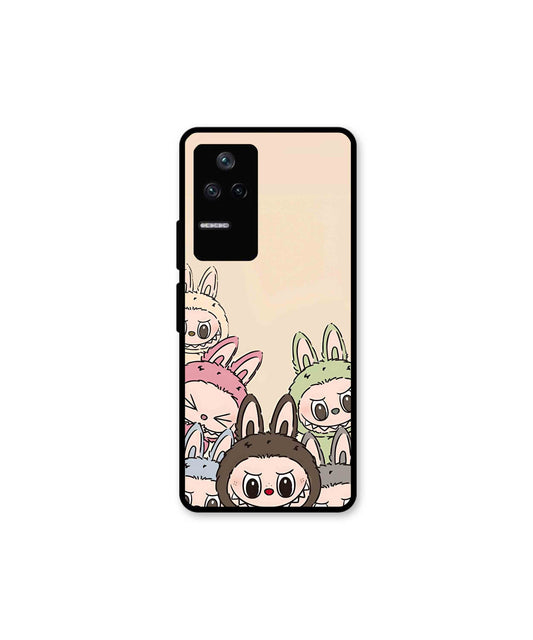 Zimomo Labubu Metal Back Cover Phone Case for Xiaomi Redmi K40s