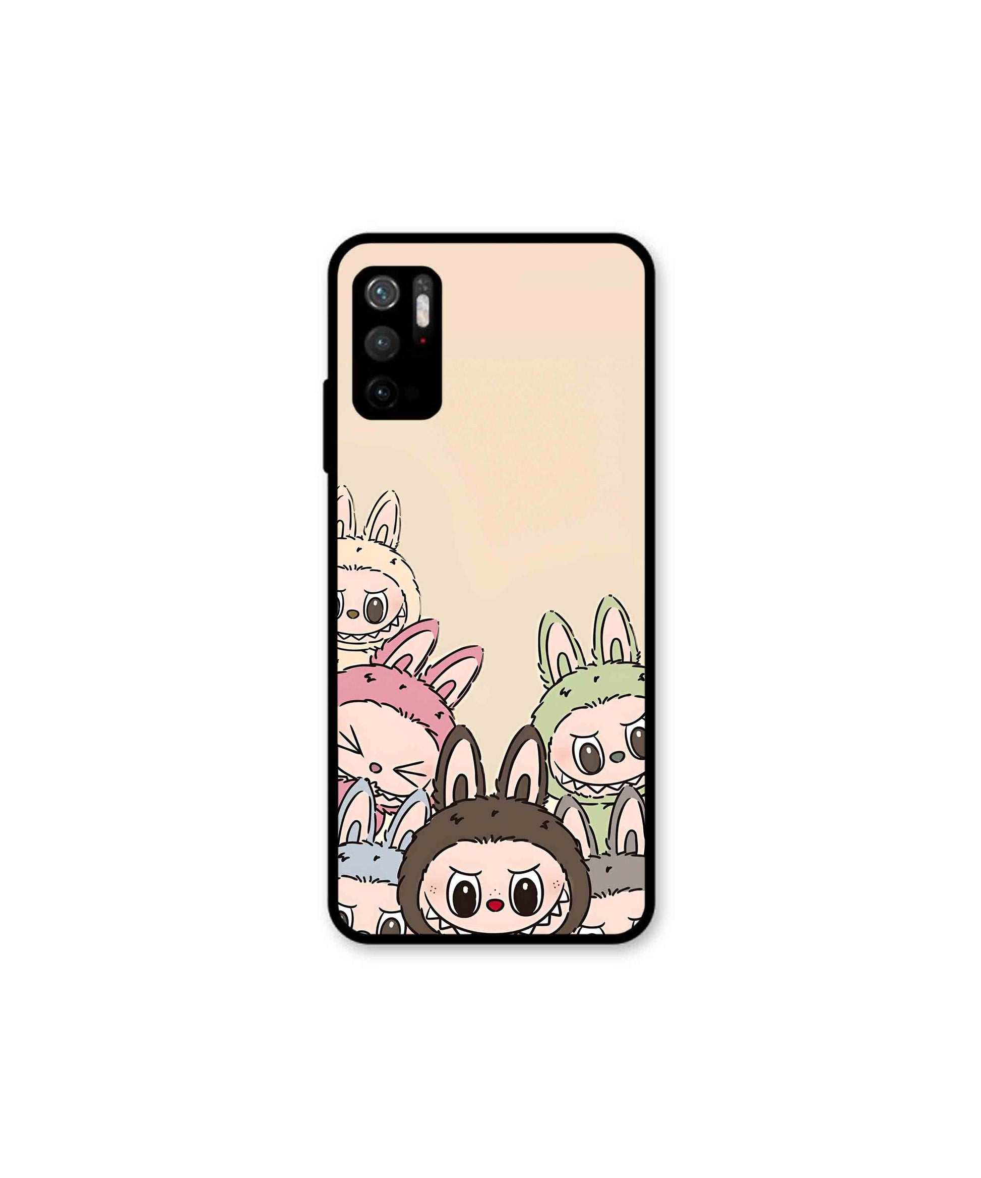 Zimomo Labubu Metal Back Cover Phone Case for Xiaomi Redmi Note 10T