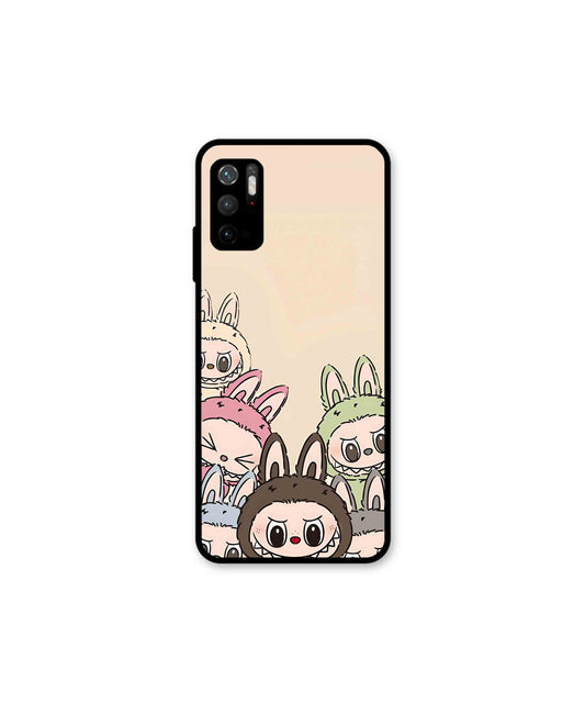 Zimomo Labubu Metal Back Cover Phone Case for Xiaomi Redmi Note 10T