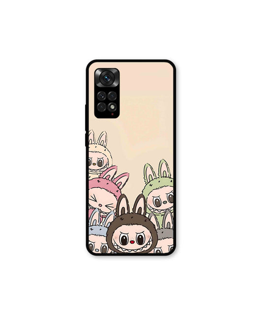 Zimomo Labubu Metal Back Cover Phone Case for Xiaomi Redmi Note 11