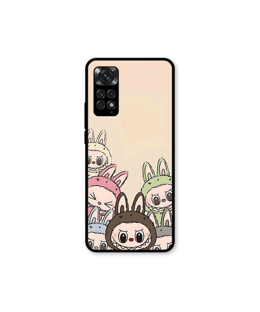 Zimomo Labubu Metal Back Cover Phone Case for Xiaomi Redmi Note 11s