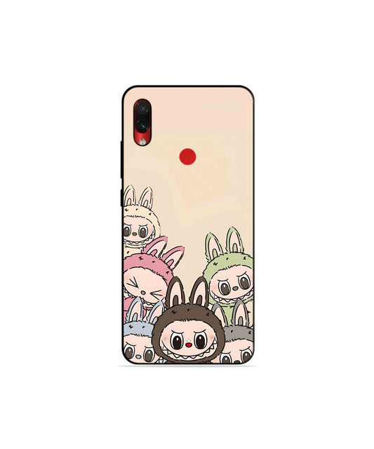 Zimomo Labubu Metal Back Cover Phone Case for Xiaomi Redmi Note 7