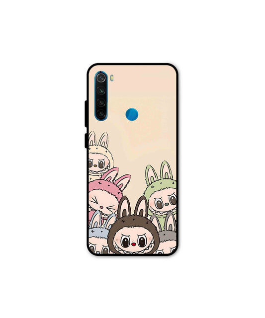 Zimomo Labubu Metal Back Cover Phone Case for Xiaomi Redmi Note 8