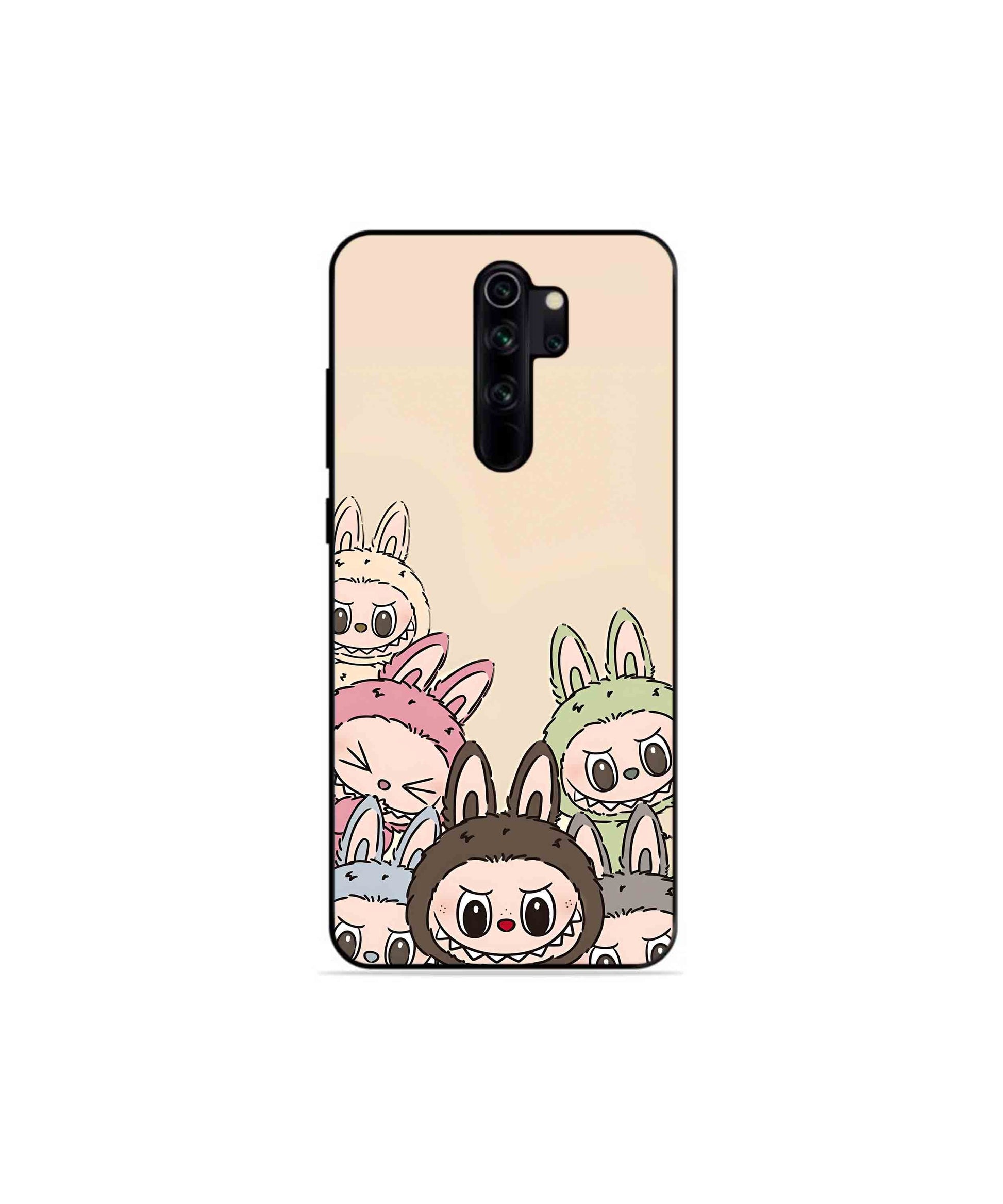 Zimomo Labubu Metal Back Cover Phone Case for Xiaomi Redmi Note 8 Pro