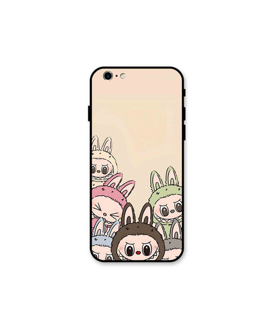 Zimomo Labubu Metal Back Cover Phone Case for iPhone 11