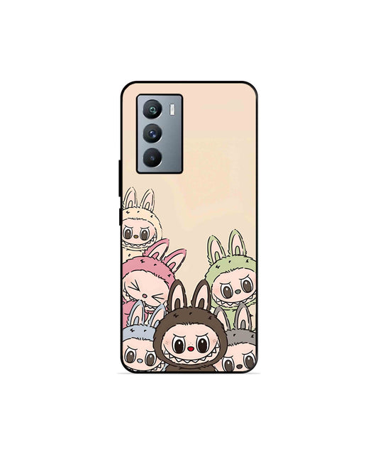 Zimomo Labubu Metal Back Cover Phone Case for iQOO 9 SE