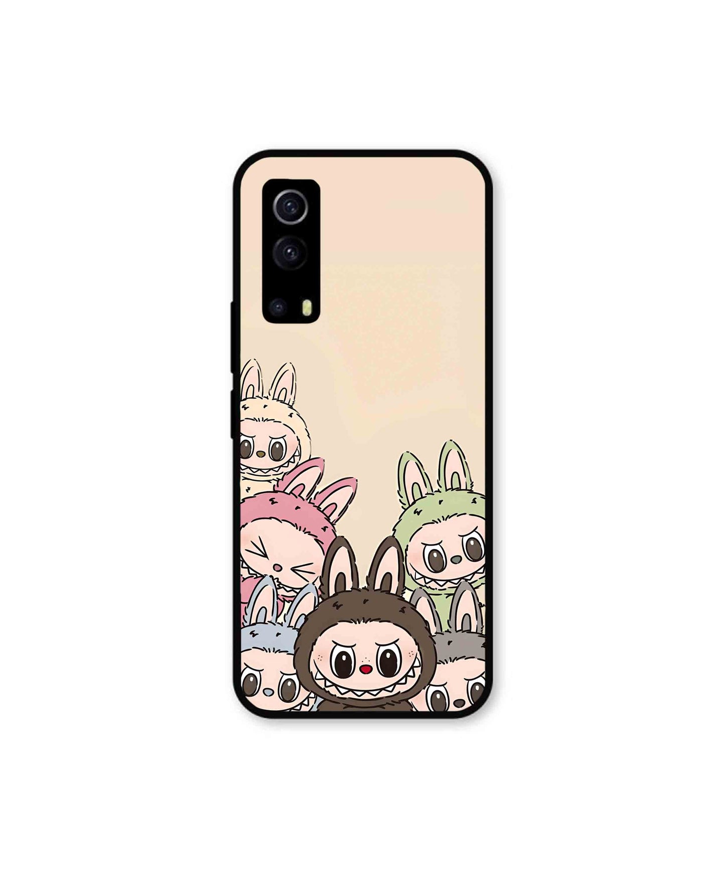 Zimomo Labubu Metal Back Cover Phone Case for iQOO Z3
